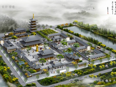 金寨寺庙建筑总体规划方案