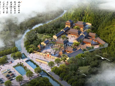 金寨资教寺总体建筑规划方案图